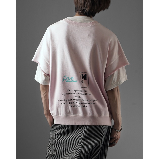 【TAKUYA∞ Produce】htct∞×M SWEAT (半袖スウェット)（ピンク）