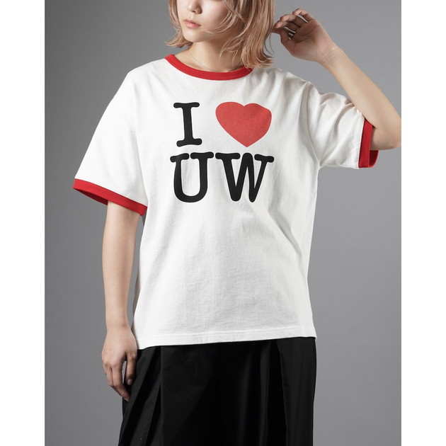 UVERworld×SAINT Mxxxxxx RINGER T-SHIRT（ホワイト×レッド）