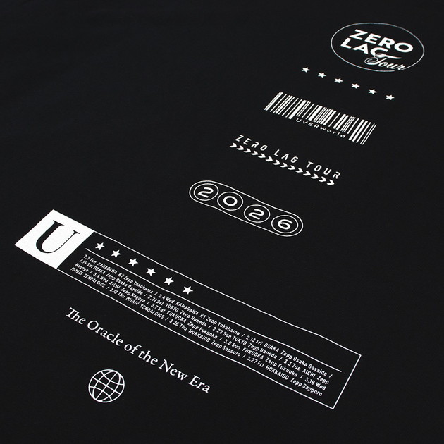 ZERO LAG TOUR ロングスリーブTシャツ（ブラック）