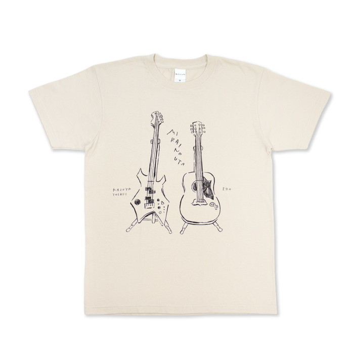 映画「みらいのうた」イラスト Tシャツ(ライトベージュ)