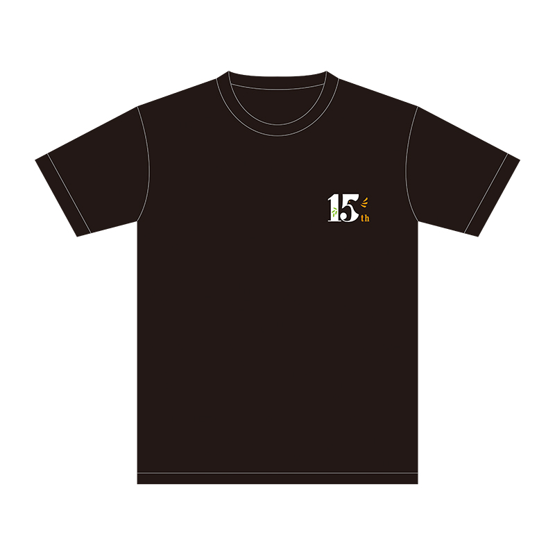 15周年記念ロゴTシャツ（ブラック）