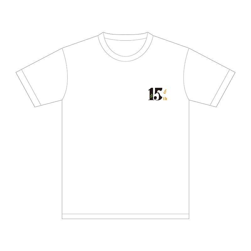 15周年記念ロゴTシャツ（ホワイト）