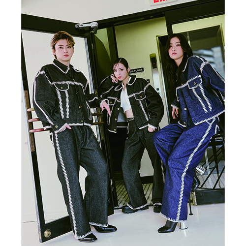 [超特急]Careless Monster×amok HAND KNITTING DENIM PANTS（INDIGO）