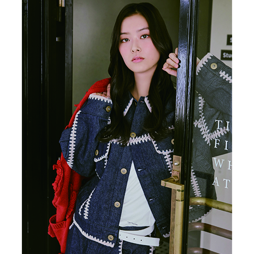 [超特急]Careless Monster×amok HAND KNITTING DENIM JACKET（INDIGO）