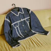 [超特急]Careless Monster×amok HAND KNITTING DENIM JACKET（INDIGO）