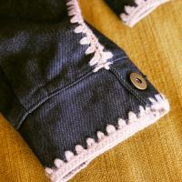 [超特急]Careless Monster×amok HAND KNITTING DENIM JACKET（INDIGO）