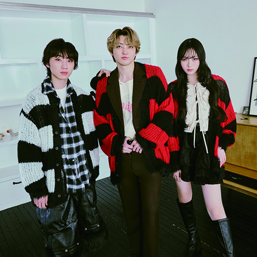 [超特急]Careless Monster×amok BORDER KNIT（RED×BLACK）