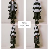 [超特急]Careless Monster×amok BORDER KNIT（WHITE×BLACK）