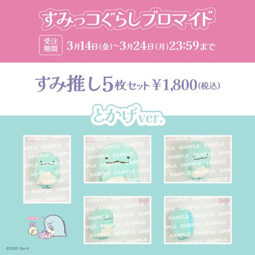 すみっコぐらしブロマイド「とかげ」【すみ推しセット】