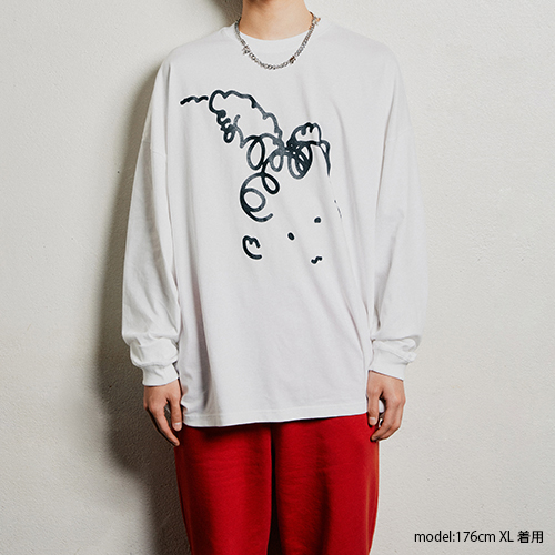 Careless Monster Longsleeve T-shirts (White)