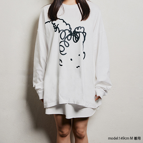 Careless Monster Longsleeve T-shirts (White)