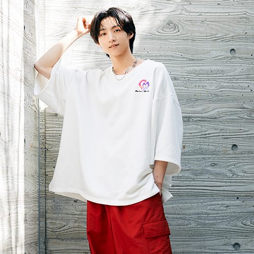 Careless Monster Short Sleeve Sweat  (White)