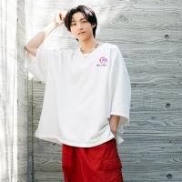 Careless Monster Short Sleeve Sweat  (White)