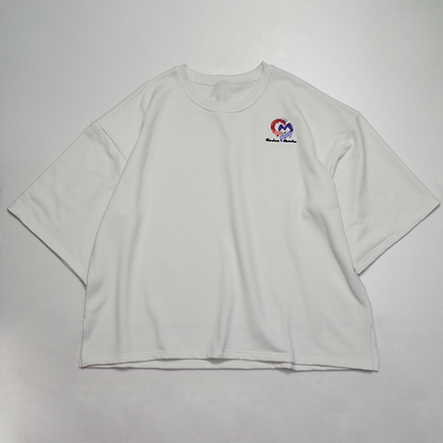 Careless Monster Short Sleeve Sweat  (White)