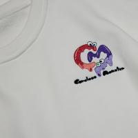 Careless Monster Short Sleeve Sweat  (White)