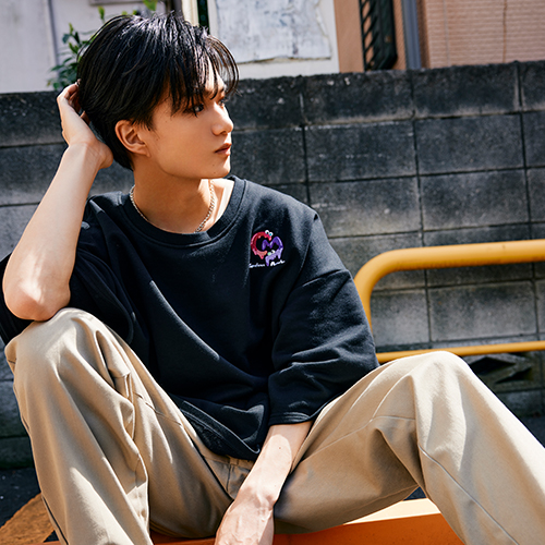  Careless Monster Short Sleeve Sweat (Black)