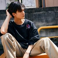  Careless Monster Short Sleeve Sweat (Black)