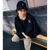  Careless Monster Short Sleeve Sweat (Black)