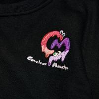  Careless Monster Short Sleeve Sweat (Black)