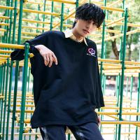  Careless Monster Short Sleeve Sweat (Black)
