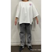 Careless Monster Short Sleeve Sweat  (White)