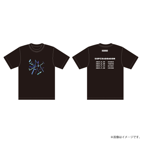 【SALE】[SUPER★DRAGON]MIXTURE Tシャツ(ブラック)