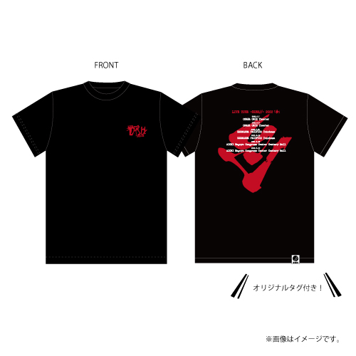 【SALE】[DISH//]LIVE TOUR -DISH//- 2022「今」 Tour T-shirts【Black/M】