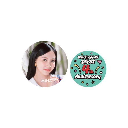 TWICE JAPAN DEBUT 4th Anniversary Goods 缶バッチセット【MINA】
