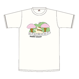 レンちゃん親子の春さんぽTシャツ/バニラホワイト
