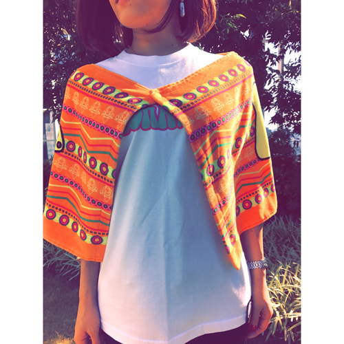 モン吉 ポンチョ型フード付タオル