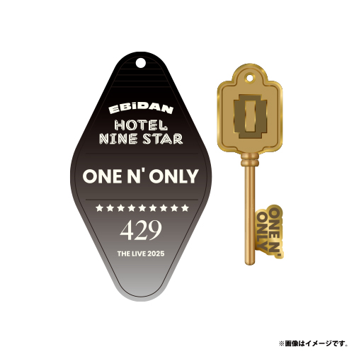 [EBiDAN]EBiDAN THE LIVE 2025 HOTEL NINE STAR Acrylic Key Ring（ONE N' ONLY）