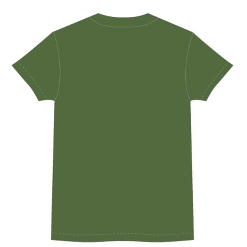 【BURNOUT SYNDROMES】LOGO2020 ビッグシルエット刺繍Tシャツ/ダークグリーン