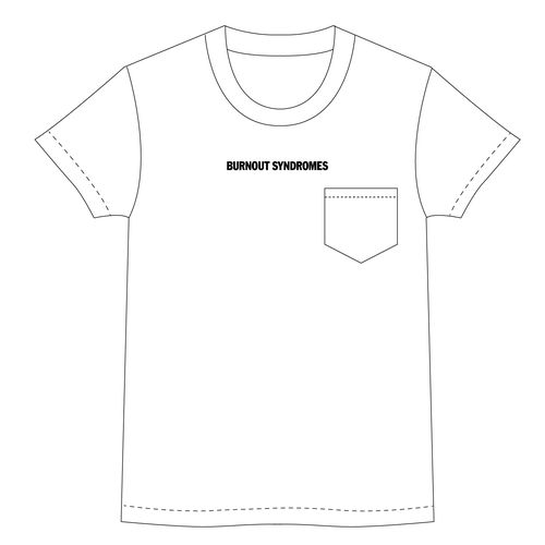 【BURNOUT SYNDROMES】LOGO2020 ビッグシルエット刺繍Tシャツ/ホワイト