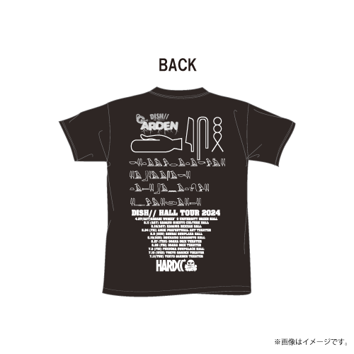商品詳細ページ | DISH// OFFICIAL STORE | GARDEN Band T-shirts(Black)