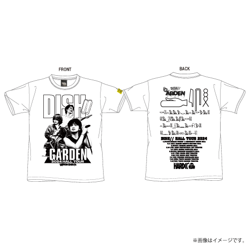 商品詳細ページ | DISH// OFFICIAL STORE | GARDEN Band T-shirts(White)