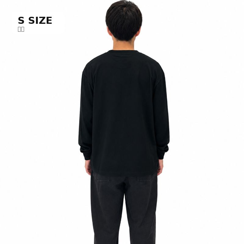 【VOLUNTAINER】ロゴ入りロングTシャツ（ブラック）