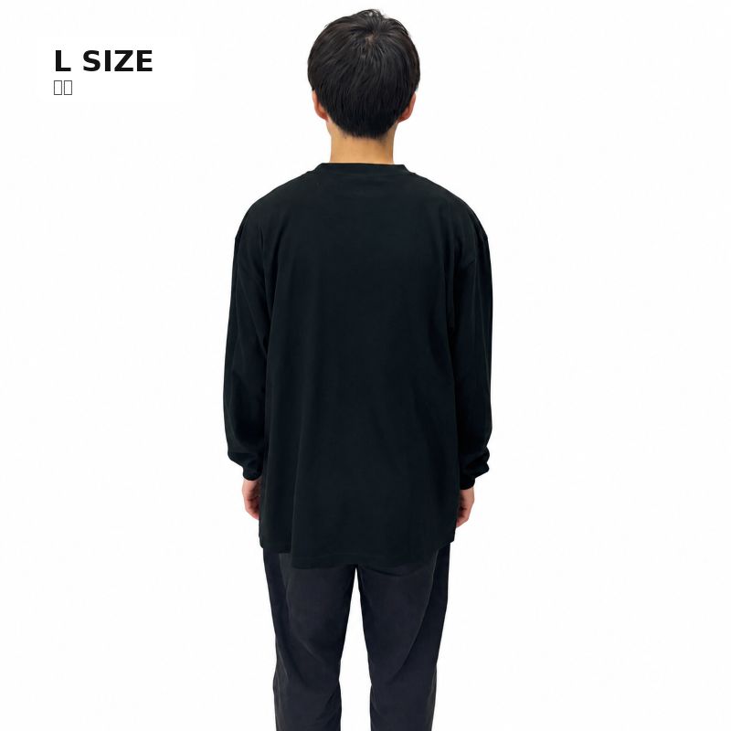 【VOLUNTAINER】ロゴ入りロングTシャツ（ブラック）