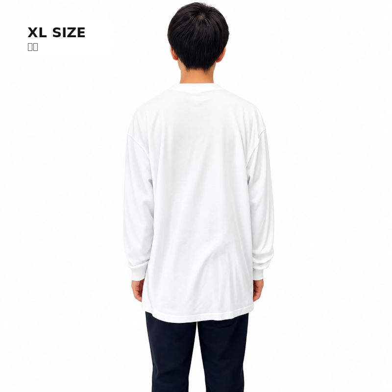 【VOLUNTAINER】ロゴ入りロングTシャツ（ホワイト）