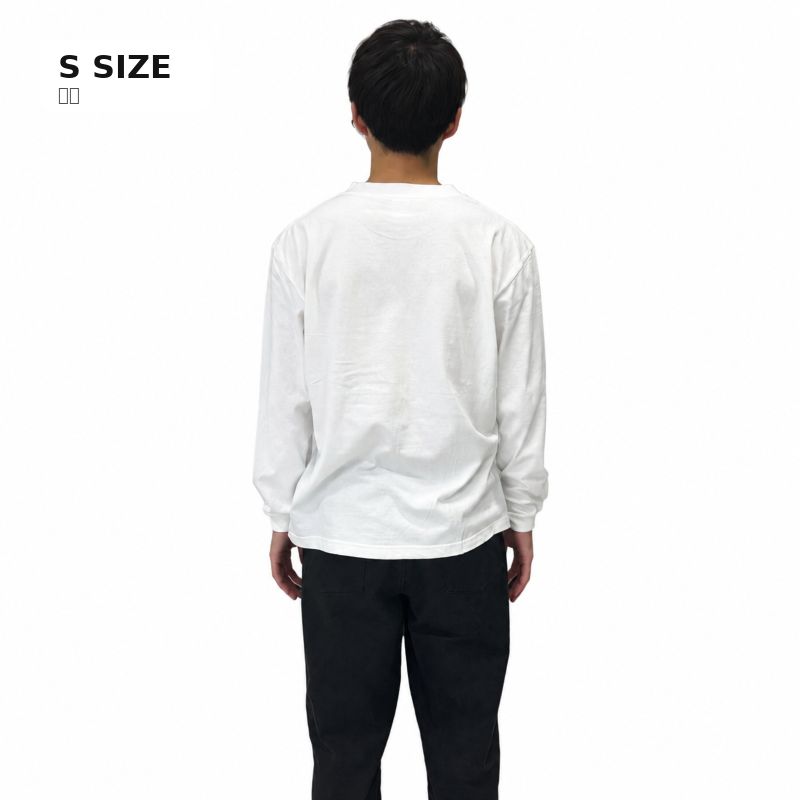 【VOLUNTAINER】ロゴ入りロングTシャツ（ホワイト）