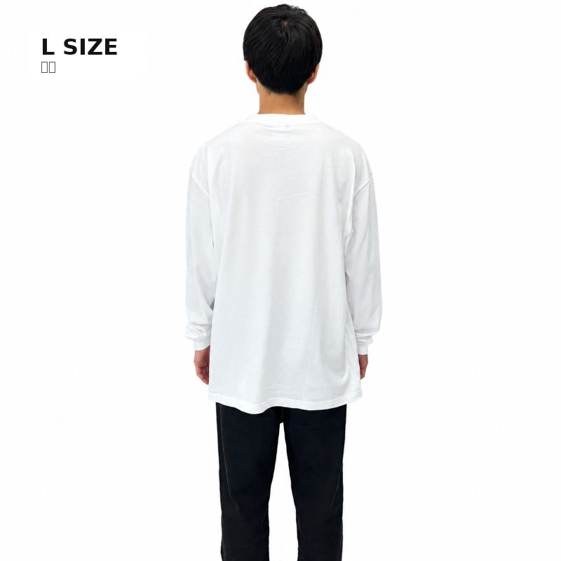 【VOLUNTAINER】ロゴ入りロングTシャツ（ホワイト）