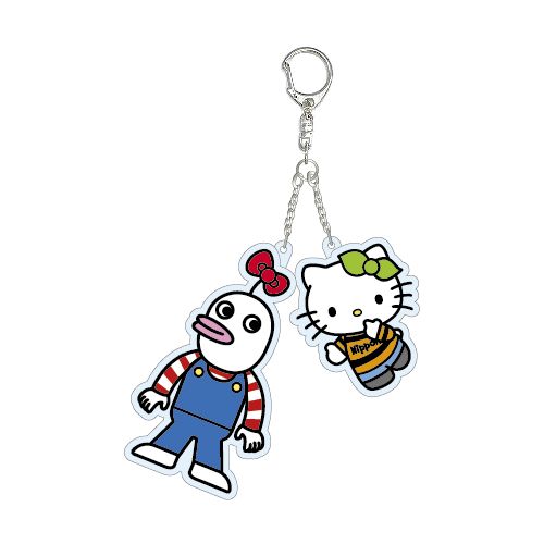 アクリルキーホルダー【ジャスティン with Hello Kitty】