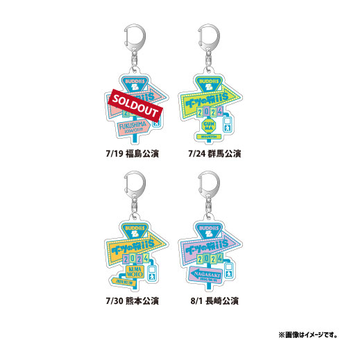 【SALE】[BUDDiiS]ダーツの旅iiS 2024 ご当地アクリルキーホルダー