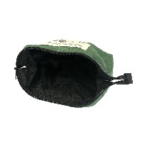 【25】コーデュロイデザインポーチ/リーフグリーン