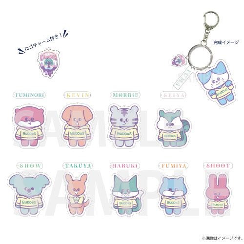 [BUDDiiS]【会場受取】UtopiiA ミニキャラアクリルキーホルダー