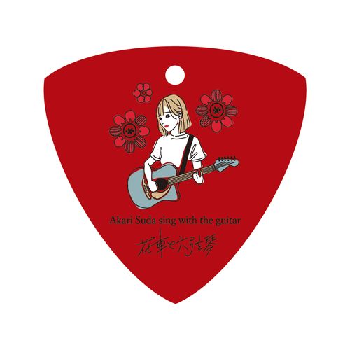 Akari Suda sing with the guitar ～花車と六弦琴～ピックストラップ・ステッカーセット