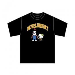 Tシャツ　ブラック【ジャスティン with Hello Kitty】