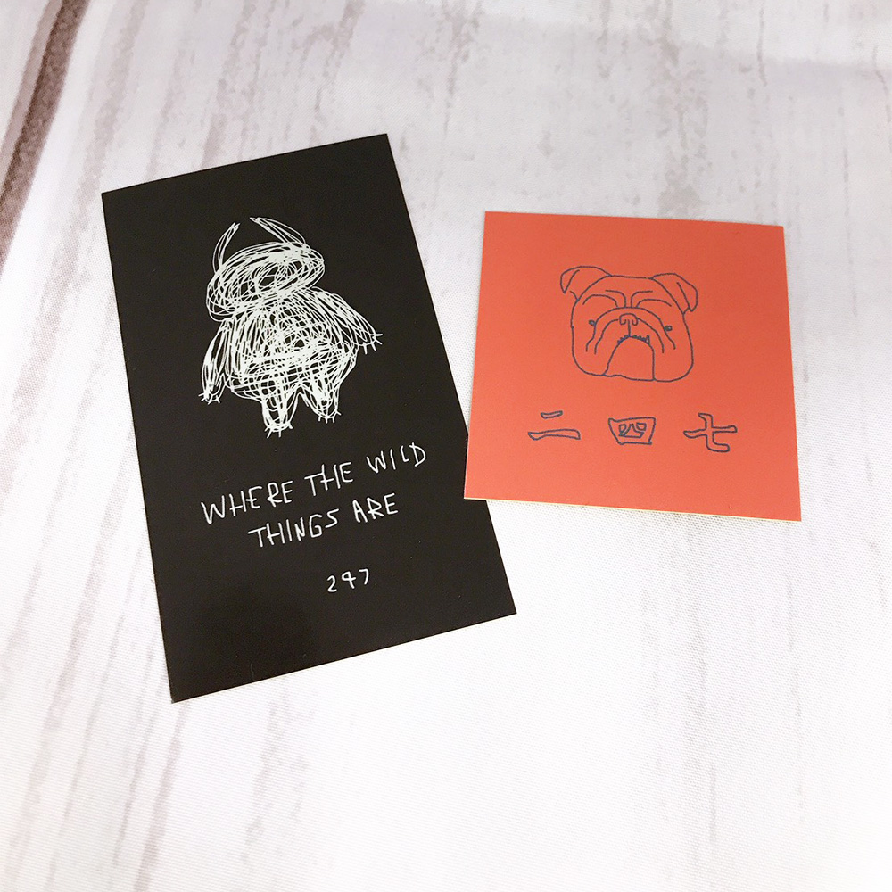 ステッカー2枚セット(ケダモノと犬)