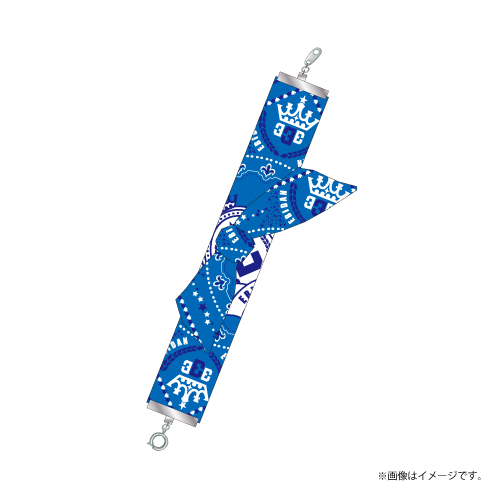 【会場受取】スポーツマンヒップ！Team Bandana Bracelet (青：甘エビ)