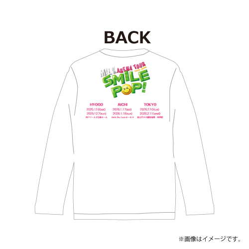 SMILE POP ツアーロンT Lサイズ 商品詳細ページ | ONLINE SHOP スタダ便 | [M!LK]SMILE POP!なツアーロンT