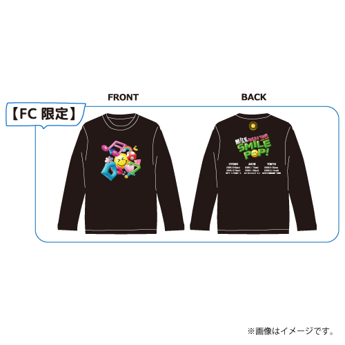 SMILE POP ツアーロンT Lサイズ 商品詳細ページ | ONLINE SHOP スタダ便 | [M!LK]【FC会員限定】SMILE